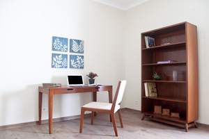 The Stockholm is a Scandinavian-inspired design offering a more natural, no-fuss feel to your space, usually done in lighter wood stain. <br>

<br>Items: 
<br>Desk - size: 120x60x76H cm
<br>Bookshelf - Size: 95x35x190H cm
